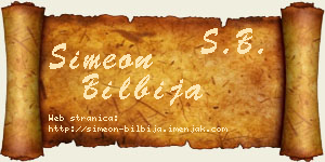 Simeon Bilbija vizit kartica